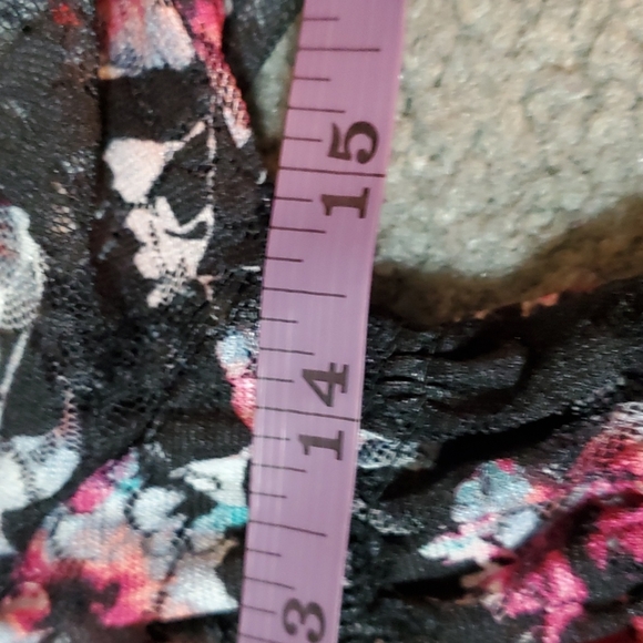 Vintage Jr's lace babydoll top,elastic waist flare bottom flutter sleeve… - Picture 4 of 8